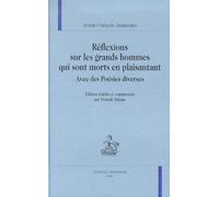 Réflexions sur les grands hommes qui sont morts en plaisantant