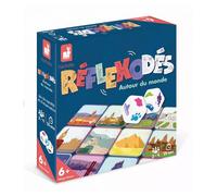 Janod - Réflexodé Autour du Monde - Jeu de Société Enfant - Jeu de Rapidité et d'Observation - Jeu Pédagogique - Dès 6 Ans, J02483