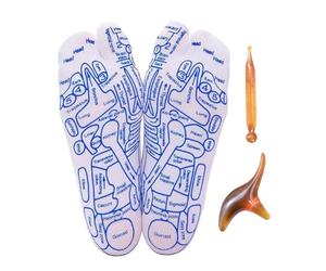 Réflexologie - Massage | Bas courts méridiens de massage, remède pour soulager les douleurs aux pieds aux zones réflexes d' avec schémas d'