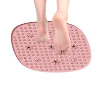 Reflexology Foot Mat, Ergonomic Feet Pad, Textured Petal Design, Extra Large Non Slip Exterior, Round Shape, Suitable for Elderly Athletes Spa Medication Home Relaxation