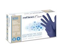 Reflexx N350/M Nitrile jetables Gants sans Accélérateurs, Bleu (Lot de 100)