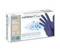 Reflexx N350/S Nitrile jetables Gants sans Accélérateurs, Bleu (Lot de 100)