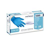 Reflexx N80B/XS GANTS EN NITRILE ULTRA-FINS - g 3,2 (M), size XS