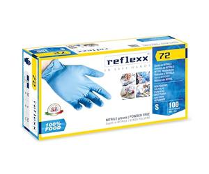 REFLEXX R72 Gants en nitrile sans poudre 3,9 g, Spéciaux aliments, 100 pièces