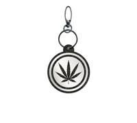 Reflexy Pendentif réflecteur en forme de feuille de cannabis - En feutre recyclé - Réflecteur pour piétons - Pendentif réflecteur - Cannabis Herbe Weed Marijuana Haschisch Chanvre Kiffen - Fumer -