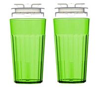 Reflo Smart Tasse, d'une Smart Alternative au "Tasse à bec" (Vert - Lot de 2)