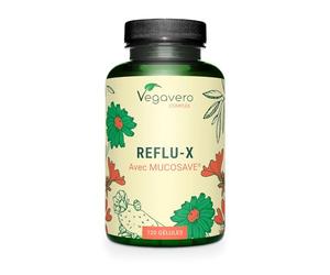 Reflux Gastrique Complex Vegavero® | 100% NATUREL | 120 Gélules | Avec Extraits de Plantes : Figue de Barbarie + Feuilles d’Olivier + Camomille + Mauve | Brûlures d'Estomac | Sans Additifs | VEGAN