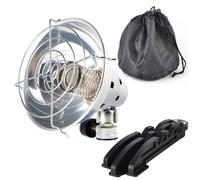Réfonce de butane portable, chauffage à gaz avec soupape de commande, base pliable et sac de rangement chauffage de tente extérieure pour le camping, la pêche à la glace, le garage, le réchauffeur de