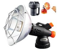 Réfonce de camping, chauffage de tente à gaz à gaz réglable avec soupape commande, chauffage rapide compact et propane portable pour le camping, la randonnée, la pêche, la tente noire