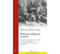 Réforme religieuse et droit Ninon Maillard (Auteur)