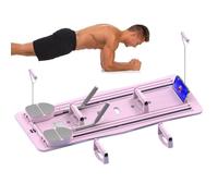 Reformer Machine de Pilates, Planche de Pilates Portable Pliable, Planche Abdominale Multifonctionnelle avec Support de Coude, Équipement de Gymnastique À Domicile, pour Entraînement Complet du Corps