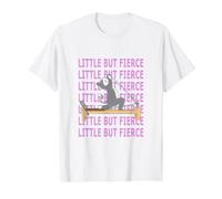 Reformer Pilates Cat Petit mais féroce T-Shirt Graphique avec Valeur, Homme, Blanc, S