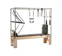 Reformer Pilates en Bois Capacité 181,44kg Pour Avancés et Débutants Domicile Gym