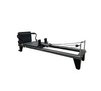 Reformer Professionnel Robuste avec système de poulie Silencieux | Banc de Pilates avec Cadre en Aluminium pour la Salle de Sport à Domicile et la Musculation (Noir 2390 x 900 x 730 mm)
