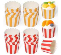 REFORUNG 100PCS Caissette Muffins Papier 6x4.7cm Moules à Muffins Gâteaux Papier Caissettes Cupcake Moule Cupcake Papier pour Gâteaux, Snacks, Glaces