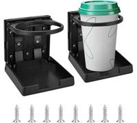Reforung Lot de 2 Porte-Gobelets Pliables Universel réglable Tasse de Boisson Porte-gobelets de Voiture en Plastique Porte Boisson Voiture Diamètre de 5-7,5 cm pour Voitures, camions, Camping-Cars