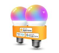 Refoss Ampoule WiFi Connectée,E27 LED Compatible avec Apple HomeKit,Alexa/Google Home,810LM,9W 2700K-6500K, RGBWW Dimmable (Équivalent 60W) avec Commande Vocale,Contrôle à Distance