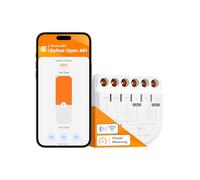 Refoss Interrupteur Connecté 2 Canaux 16A - Relais WiFi Intelligent Pour Volets Roulants et Lumières, avec Compteur d'Énergie, API locale, Compatible Home Assistant, Alexa et Google, 1 pièce