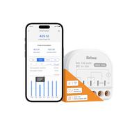 Refoss Module Relais Interrupteur connecté WiFi 16A (FIL NEUTRE REQUIS), Interrupteur Intelligent avec Surveillance Énergétique Compatible avec Home Assistant, Alexa et Google Home
