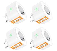 Refoss Prise Connectée WiFi, Prise Intelligente avec HomeKit, Lot de 4 Prises Programmables avec Alexa, Google Home, Prise Télécommandée Sans Fil, Smart Plug avec Commande Vocale et Minuterie, Type F