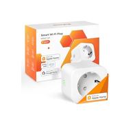 Refoss Prise Connectée WiFi, Prise Programmable avec Apple HomeKit, Intelligente Prise Telecommande avec Mesure de Consommation Électrique, Minuteur Prise avec Alexa et Google Home, Type F