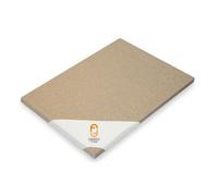 Réfractaire 123 - Plaque de vermiculite 600 x 400 x 60 mm, argile réfractaire de remplacement pour la réparation des foyers, plaque de protection incendie pour poêles et cheminées, résistante à la