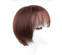 Réfractaire Courtes pour femme perruques droites courtes avec frange perruque de cheveux humains noirs perruques courtes coupe lutin couches perruques de cheveux humains courts Ajustable