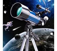 Réfracteur d'astronomie à Monture AZ 400 mm, Ouverture 70 mm, pour Enfants, Adultes et débutants, Portable, Voyage, avec Sac de Transport et trépied