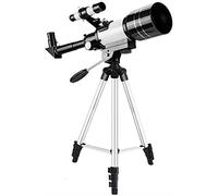 Réfracteurs de télescope, Ouverture de 70 mm, Monture AZ de 400 mm, télescope réfracteur astronomique pour Enfants et débutants, télescope de Voyage Portable avec trépied (Paquet DA)