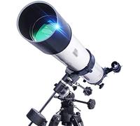 Réfracteurs Télescope idéal pour Les débutants 90 mm Ouverture 1000 mm Télescope réfracteur astronomique avec Adaptateur pour Smartphone Réfracteurs de Sac à Dos Mise au Point Rapide et Pratique Good