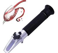 Réfractomètre à vin, réfractomètre à main Brix/alcool avec ATC pour la fabrication de vin, double échelle (Brix 0-40%, alcool 0-25%), pour la fabrication de vins et de viniers