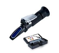 Réfractomètre antigel 4 en 1 - Éthylène glycol (G11/G12) - Propylène glycol (G13) - Réfractomètre manuel pour le point de congélation de l'eau de refroidissement et de l'eau des disques, AdBlue (DEF