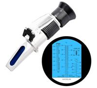 Réfractomètre antigel 4 en 1 Testeur d'antigel Réfractomètre de liquide de refroidissement pour liquide de refroidissement automobile, acide de batterie, AdBlue, liquide de lave-glace