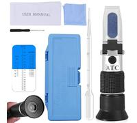 Réfractomètre antigel 4 en 1, testeur de protection contre le gel avec ATC, réfractomètre pour test d'antigel, liquide de lave-glace, acide de batterie, propylène glycol