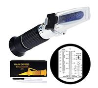 Réfractomètre Antigel 6-in-1 éthylène Glycol pour Liquide Antigel Voiture Ethylène, Réfractomètre pour Acide de Batterie, éthylène-propylène glycol