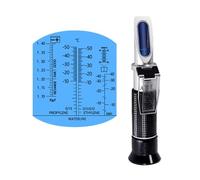 Réfractomètre Brix, Réfractomètre, 4 En 1 Véhicule De Voiture À Main 30-35% Testeur D'urée Glycol Liquide Antigel Batterie,pour le moût de