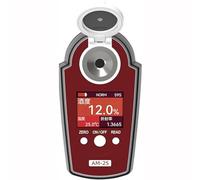 Réfractomètre d'alcool portable, compteur de concentration portable de 0 à 25 % avec écran couleur HD, précision de 0,2 %, idéal pour les fabricants et les distributeurs