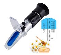 Réfractomètre de miel avec ATC - Réfractomètre Tiaoyeer pour le miel, l'humidité de Brix et Baume, 58-90% de gamme Brix (réfractomètre de miel)