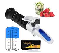 Réfractomètre De Salinité 2 En 1 Brix Échelle Double 0-32% Brix Et 0-28% De Salinité Avec Du Chlorure De Sodium ATC Dans Le Sel Alimentaire Eau De Mer Saumure Fruits De La Bière Liquide De Coupe