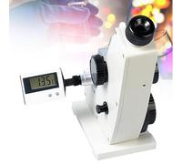 Réfractomètre monoculaire numérique, équipement optique de laboratoire, netteté réglable, alignement visuel, lectures optiques proportionnelles, précision ± 0,0002 nD pour un usage professionnel