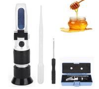 Réfractomètre numérique 0-90% BRIXs, réfractomètre au miel avec testeur de teneur en sucre sirop d'érable ATC compteur pourcentage d'alcool pour la bière brassée fabrication de vin