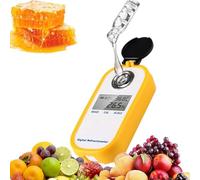 Réfractomètre numérique 3 en 1 portable 0-90% pour miel, sirop, mélasse, malt, apiculture, fruits, nourriture, boissons, brassage de bière