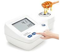 Réfractomètre numérique à double affichage avec capteur ATC et température, étanchéité IP65, testeur de qualité alimentaire pour miel, jus, confiture, plage de 0 à 85 %, précision de 0,1 %, étui