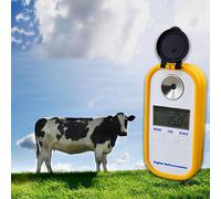 Réfractomètre numérique à LED portable - Concentrateur de colostrum de vache laitière - Précision ± 0,2 % - Résolution 0,1 % - Détection de 0 à 50 % - Haute portée pour ranchs et maisons