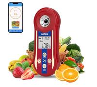 Réfractomètre numérique Brix et testeur salinité,compteur Brix intelligent | réfractomètre de sel avec ATC, plage Brix 0,0-60 % pour le brassage de fruits, de vin et de bière，piscine, saumurage