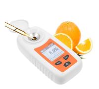 Réfractomètre numérique Brix, outil de mesure de douceur portable avec écran LCD et couvercle de protection, compensation automatique de la température pour boissons et jus de fruits, plage Brix 0-35%