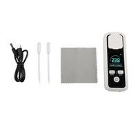 Réfractomètre numérique portable pour Brix Meter avec plage de 0 à 32 % et 0 à 55 %, testeur de douceur des fruits étanche IPX6, analyseur de sucre de jus, teneur en sucre de vin (JBM-10)