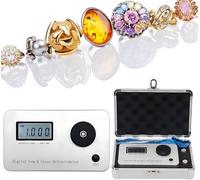 Réfractomètre numérique pour pierres précieuses, outil professionnel d'identification de bijoux, erreur de mesure : ± 0,005/précision : 0,001/indice de réfraction 1,300-3,000, pour bijoux, jade