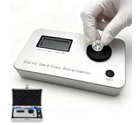 Réfractomètre numérique pour pierres précieuses, testeur professionnel d'identification de bijoux avec plage RI de 1,300 à 3,000, précision de 0,001 et erreur de ±0,005, testeur de pierres