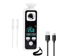 Réfractomètre numérique Sugar Brix, 0-32% Brix mètre avec ATC, précision ± 0,2% rechargeable pour jus, vin, bière, boisson sucrée, mesure de la teneur en sucres, étanchéité IPX6